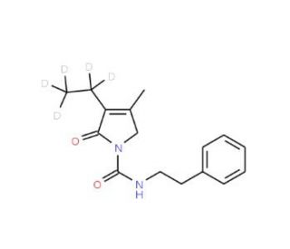 4-[2-[(3-Ethyl-d5-4-methyl-2-oxo-3-pyrrolin-1-yl)carboxamido]ethyl]benzene - chemical structure image