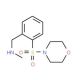 4-{2-[(Methylamino)methyl]phenylsulphonyl}morpholine (CAS 941717-08-4) - chemical structure image