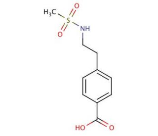 4-{2-[(methylsulfonyl)amino]ethyl}benzoic acid - chemical structure image