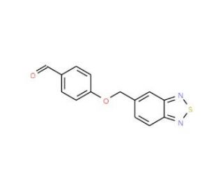 4-(2,1,3-Benzothiadiazol-5-ylmethoxy)-benzenecarbaldehyde (CAS 937602-23-8) - chemical structure image