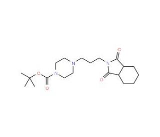 4-[2-(1,3-Dihydro-1,3dioxo-2H-isoindol-yl)propyl]-1-piperazinecarboxylic acid, 1,1-dimethylethyl ester - chemical structure i