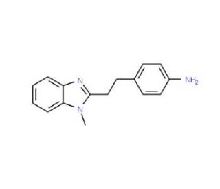 4-[2-(1-Methyl-1H-benzoimidazol-2-yl)-ethyl]-phenylamine - chemical structure image