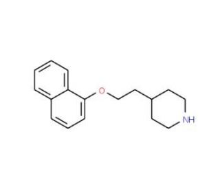 4-[2-(1-Naphthyloxy)ethyl]piperidine - chemical structure image