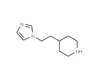 4-[2-(1H-Imidazol-1-yl)ethyl]piperidine - chemical structure image