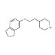 4-[2-(2,3-Dihydro-1H-inden-5-yloxy)ethyl]-piperidine - chemical structure image