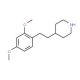 4-[2-(2,4-Dimethoxyphenyl)ethyl]piperidine - chemical structure image