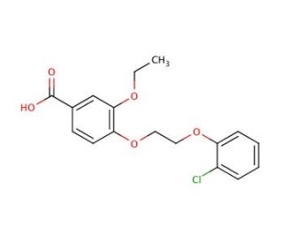 4-[2-(2-Chloro-phenoxy)-ethoxy]-3-ethoxy-benzoic acid - chemical structure image