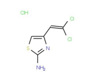4-(2,2-Dichloro-vinyl)-thiazol-2-ylamine hydrochloride - chemical structure image