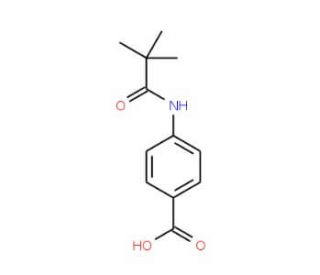 4-(2,2-Dimethyl-propionylamino)-benzoic acid - chemical structure image