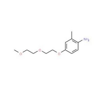 4-[2-(2-Methoxyethoxy)ethoxy]-2-methylphenylamine - chemical structure image