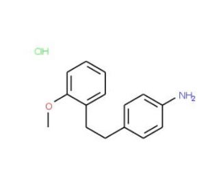 {4-[2-(2-Methoxyphenyl)ethyl]phenyl}amine hydrochloride - chemical structure image