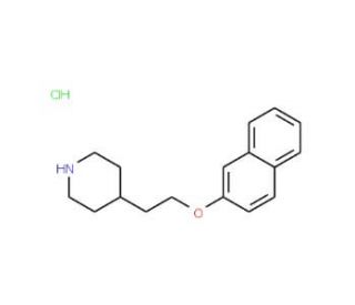 4-[2-(2-Naphthyloxy)ethyl]piperidine hydrochloride - chemical structure image