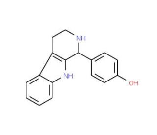 4-(2,3,4,9-Tetrahydro-1H-beta-carbolin-1-yl)-phenol - chemical structure image
