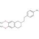4-[2-(3,4-Dihydro-6,7-dimethoxy-2(1H)-isoquinolinyl)ethyl]benzenamine (CAS 82925-02-8) - chemical structure image