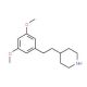 4-[2-(3,5-dimethoxyphenyl)ethyl]piperidine - chemical structure image