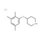 4-(2,3,5-Trimethylphenoxy)piperidine hydrochloride - chemical structure image