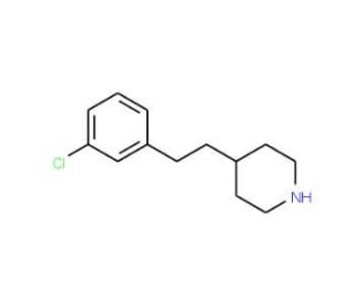 4-[2-(3-Chlorophenyl)ethyl]piperidine - chemical structure image