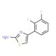 4-(2,3-Difluoro-phenyl)-thiazol-2-ylamine - chemical structure image