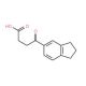 4-(2,3-dihydro-1H-inden-5-yl)-4-oxobutanoic acid (CAS 75382-32-0) - chemical structure image