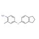 4-(2,3-Dihydro-1H-inden-5-yloxy)-2-methylphenylamine - chemical structure image