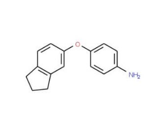 4-(2,3-Dihydro-1H-inden-5-yloxy)phenylamine - chemical structure image