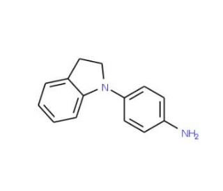 4-(2,3-dihydro-1H-indol-1-yl)aniline - chemical structure image