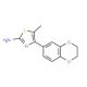 4-(2,3-Dihydro-benzo[1,4]dioxin-6-yl)-5-methyl-thiazol-2-ylamine - chemical structure image