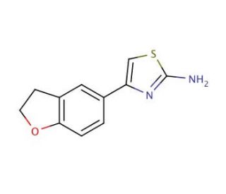 4-(2,3-Dihydro-benzofuran-5-yl)-thiazol-2-ylamine - chemical structure image