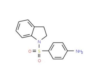 4-(2,3-Dihydro-indole-1-sulfonyl)-phenylamine (CAS 314284-67-8) - chemical structure image