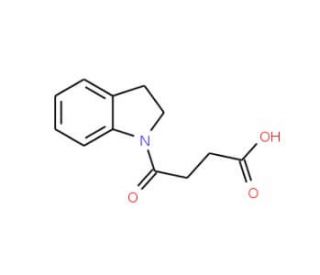 4-(2,3-Dihydroindol-1-yl)-4-oxo-butyric acid (CAS 105105-00-8) - chemical structure image