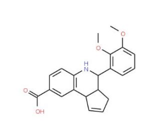 4-(2,3-Dimethoxy-phenyl)-3a,4,5,9b-tetrahydro-3H-cyclopenta[c]quinoline-8-carboxylic acid - chemical structure image