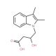 4-(2,3-Dimethyl-indol-1-yl)-3-hydroxy-butyric acid - chemical structure image