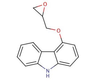 4-(2,3-Epoxypropoxy)carbazole (CAS 51997-51-4) - chemical structure image