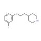 4-[2-(3-Fluorophenoxy)ethyl]piperidine - chemical structure image