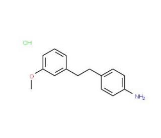 {4-[2-(3-Methoxyphenyl)ethyl]phenyl}amine hydrochloride - chemical structure image