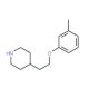 4-[2-(3-Methylphenoxy)ethyl]piperidine - chemical structure image