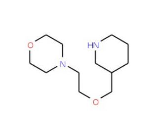 4-[2-(3-Piperidinylmethoxy)ethyl]morpholine - chemical structure image