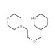 4-[2-(3-Piperidinylmethoxy)ethyl]morpholine - chemical structure image
