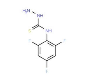 4-(2,4,6-Trifluorophenyl)-3-thiosemicarbazide (CAS 206761-92-4) - chemical structure image