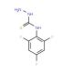 4-(2,4,6-Trifluorophenyl)-3-thiosemicarbazide (CAS 206761-92-4) - chemical structure image