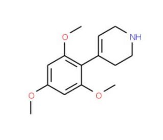 4-(2,4,6-trimethoxyphenyl)-1,2,3,6-tetrahydropyridine - chemical structure image