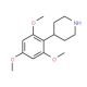 4-(2,4,6-trimethoxyphenyl)piperidine - chemical structure image