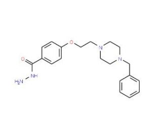 4-[2-(4-Benzylpiperazino)ethoxy]-benzene carbohydrazide - chemical structure image