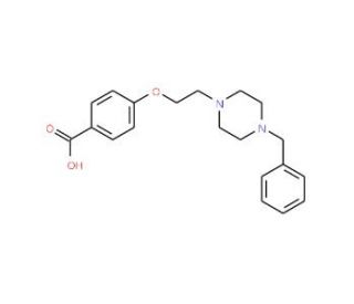 4-[2-(4-Benzylpiperazino)ethoxy]-benzene carboxylic acid - chemical structure image