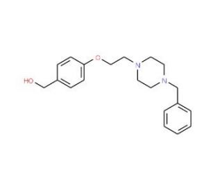 {4-[2-(4-Benzylpiperazino)ethoxy]phenyl}methanol - chemical structure image