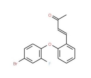 4-[2-(4-Bromo-2-fluorophenoxy)phenyl]-3-buten-2-one - chemical structure image