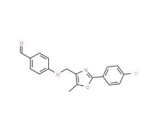 4-{[2-(4-Chlorophenyl)-5-methyl-1,3-oxazol-4-yl]-methoxy}benzaldehyde - chemical structure image