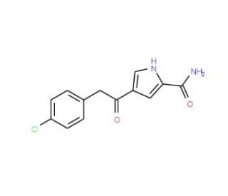 4-[2-(4-Chlorophenyl)acetyl]-1H-pyrrole-2-carboxamide - chemical structure image