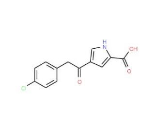 4-[2-(4-Chlorophenyl)acetyl]-1H-pyrrole-2-carboxylic acid - chemical structure image