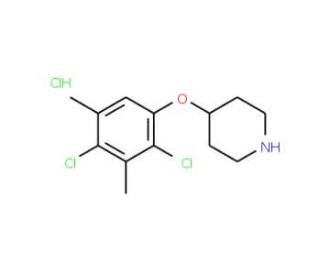 4-(2,4-Dichloro-3,5-dimethylphenoxy)piperidinehydrochloride - chemical structure image